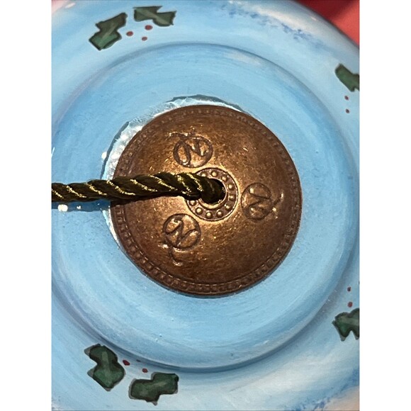 NeQwa Art Santa Ornament Christmas Glass Winter Signed Jim Shore 862 Vintage box - Picture 4 of 5